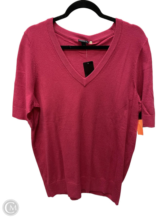 Sweater Short Sleeve By Torrid In Pink, Size: 2x