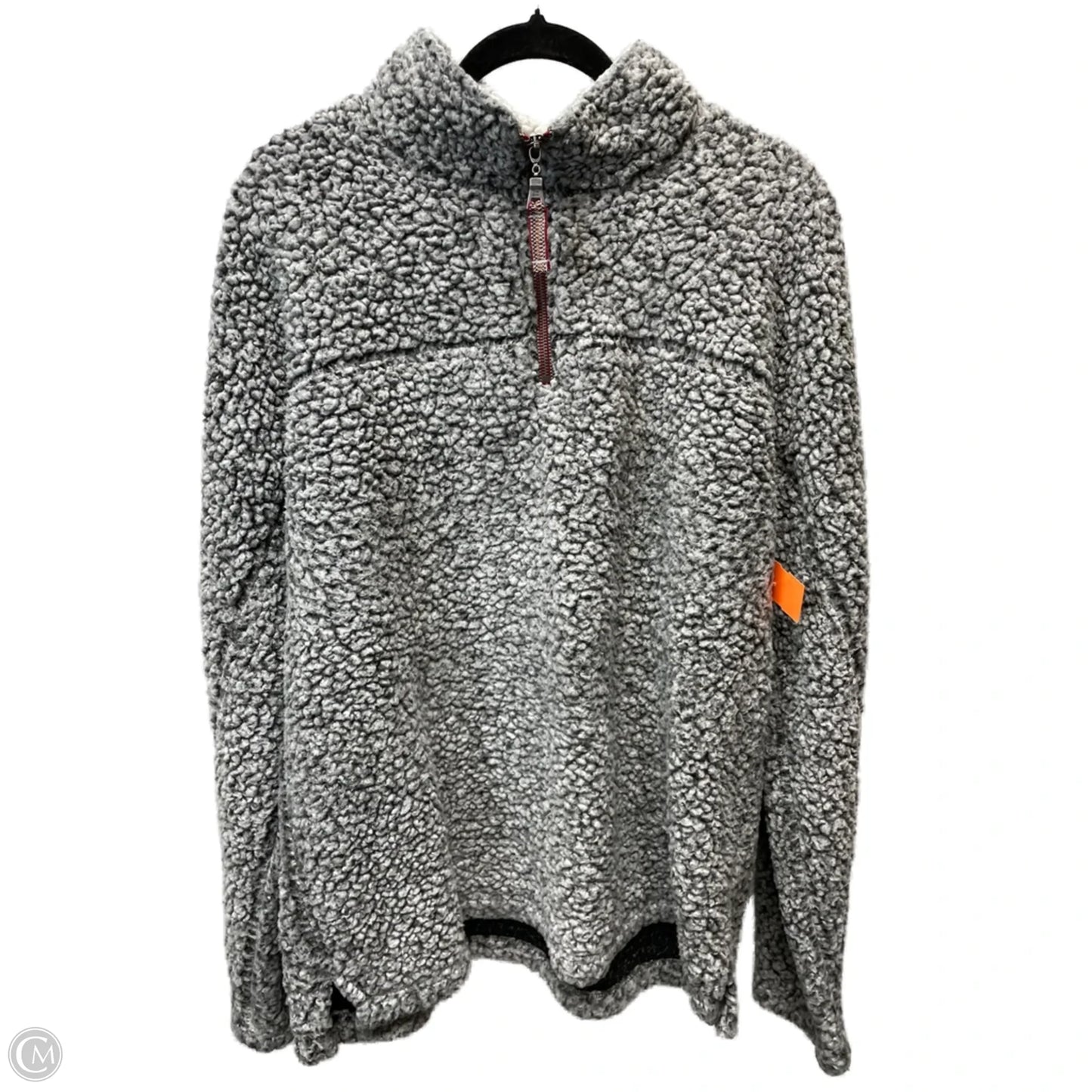 Jacket Fleece By True Grit In Grey & White, Size: Xl