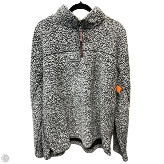 Jacket Fleece By True Grit In Grey & White, Size: Xl