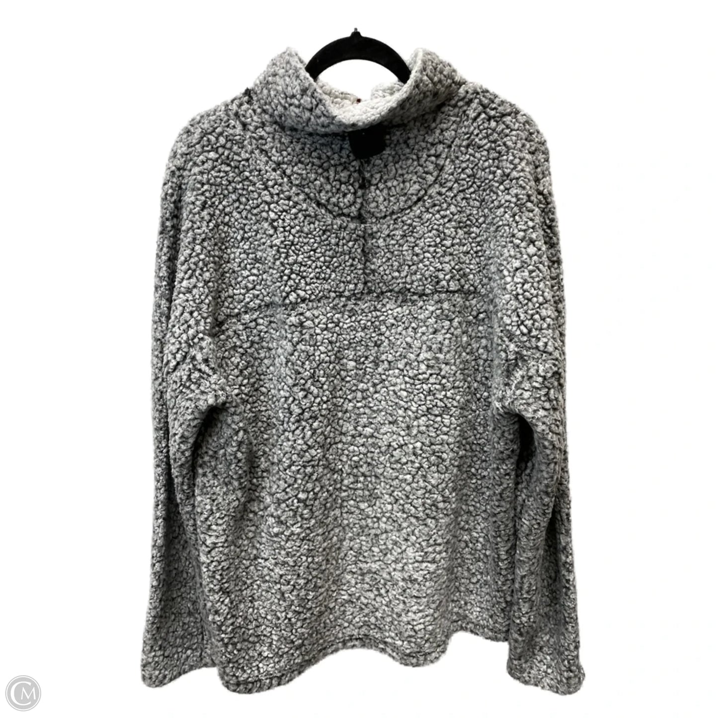 Jacket Fleece By True Grit In Grey & White, Size: Xl