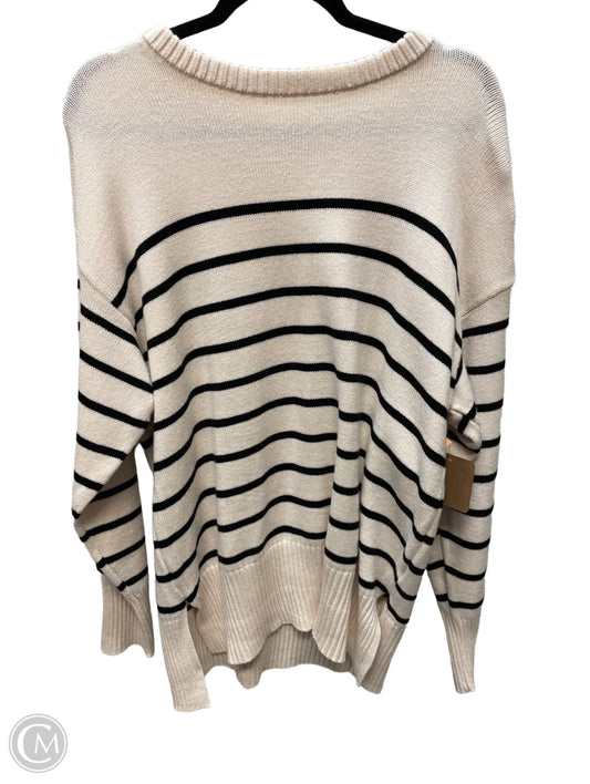 Sweater By LOVE CHANGE In Striped Pattern, Size: Xl