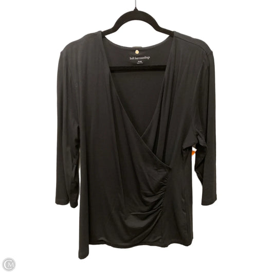 Top Long Sleeve By Soft Surroundings In Black, Size: Xl