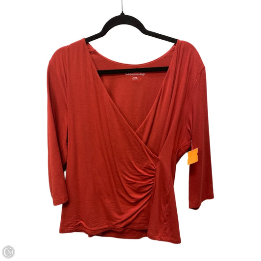 Top Long Sleeve By Soft Surroundings In Red, Size: Xl