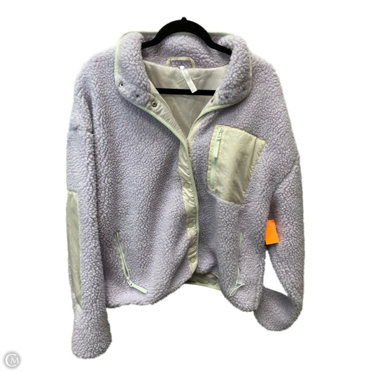 Jacket Fleece By Fabletics In Purple, Size: L