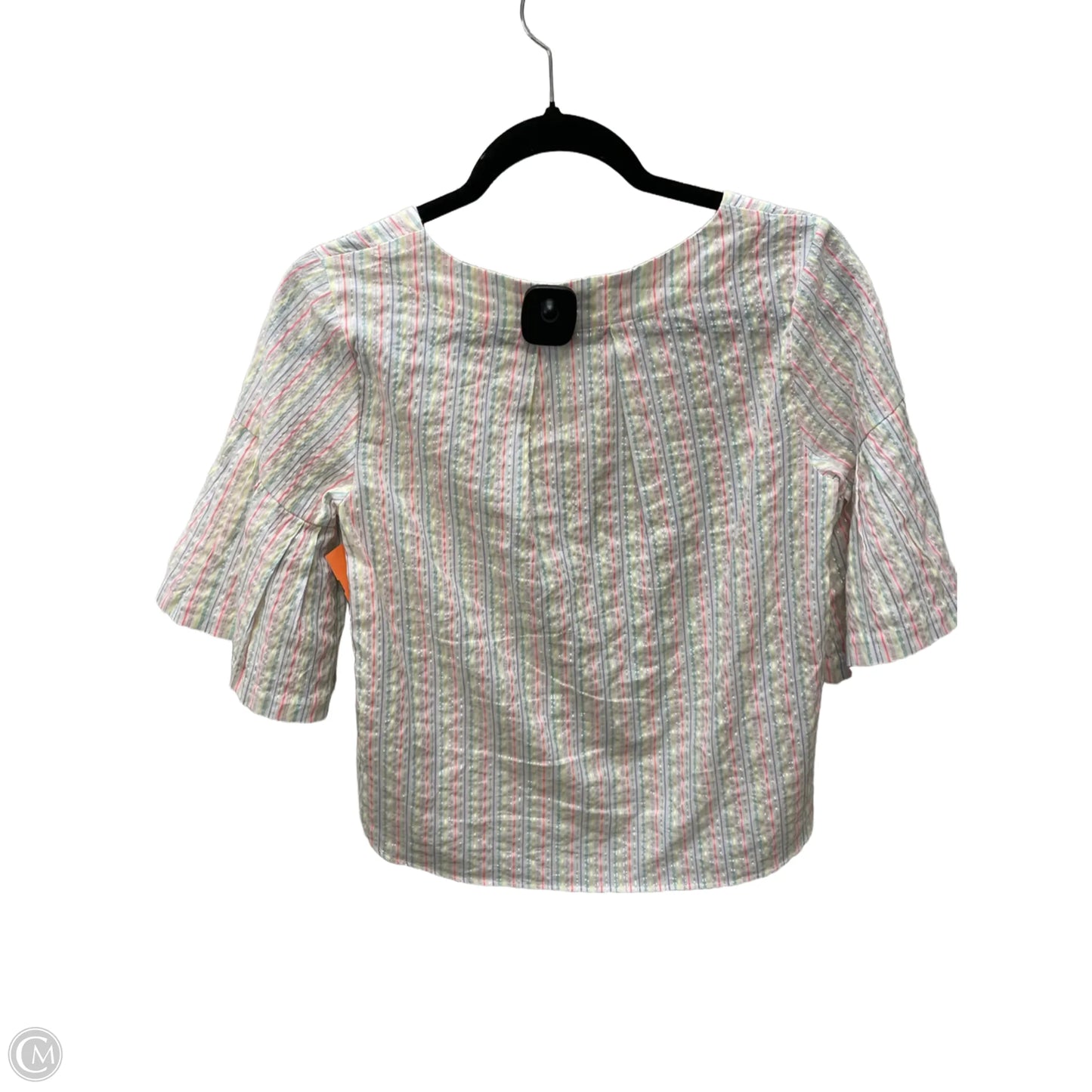 Top Short Sleeve By A New Day In Striped Pattern, Size: S