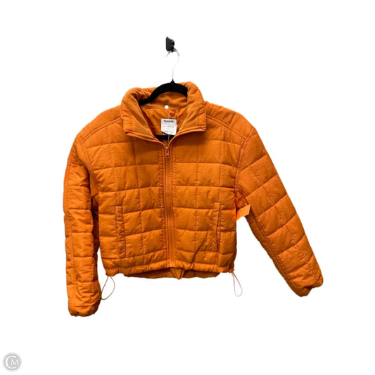 Jacket Puffer & Quilted By Love Tree In Orange, Size: Xs