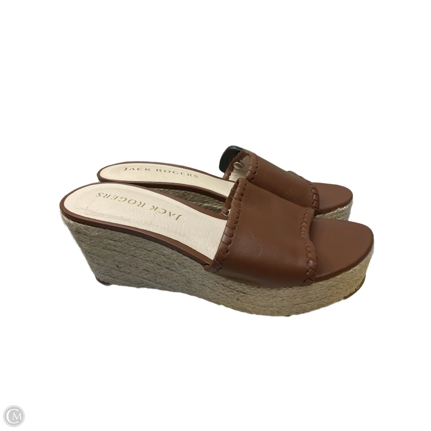 Sandals Heels Wedge By Jack Rogers In Brown, Size: 7.5