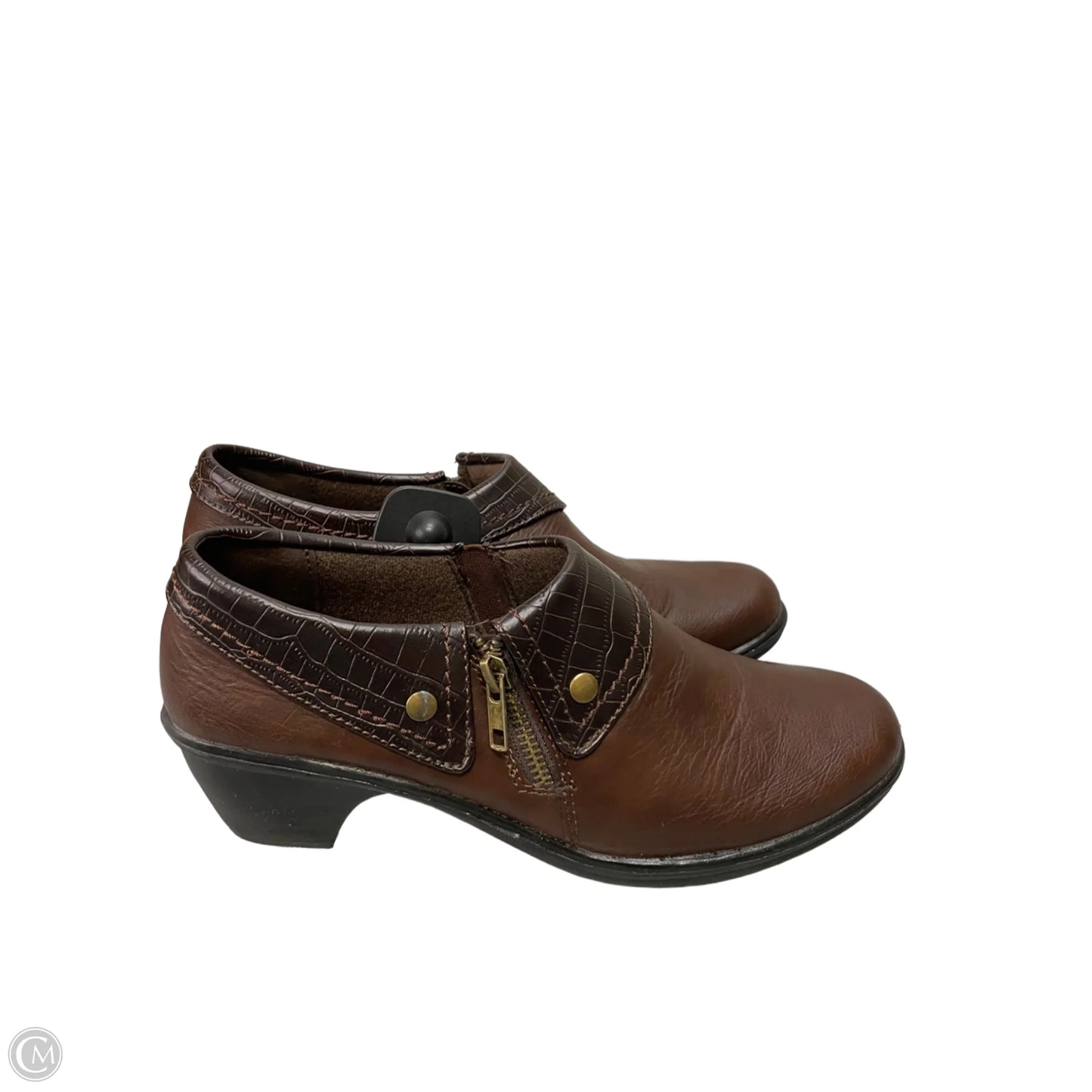 Shoes Heels Block By Easy Street In Brown, Size: 8.5