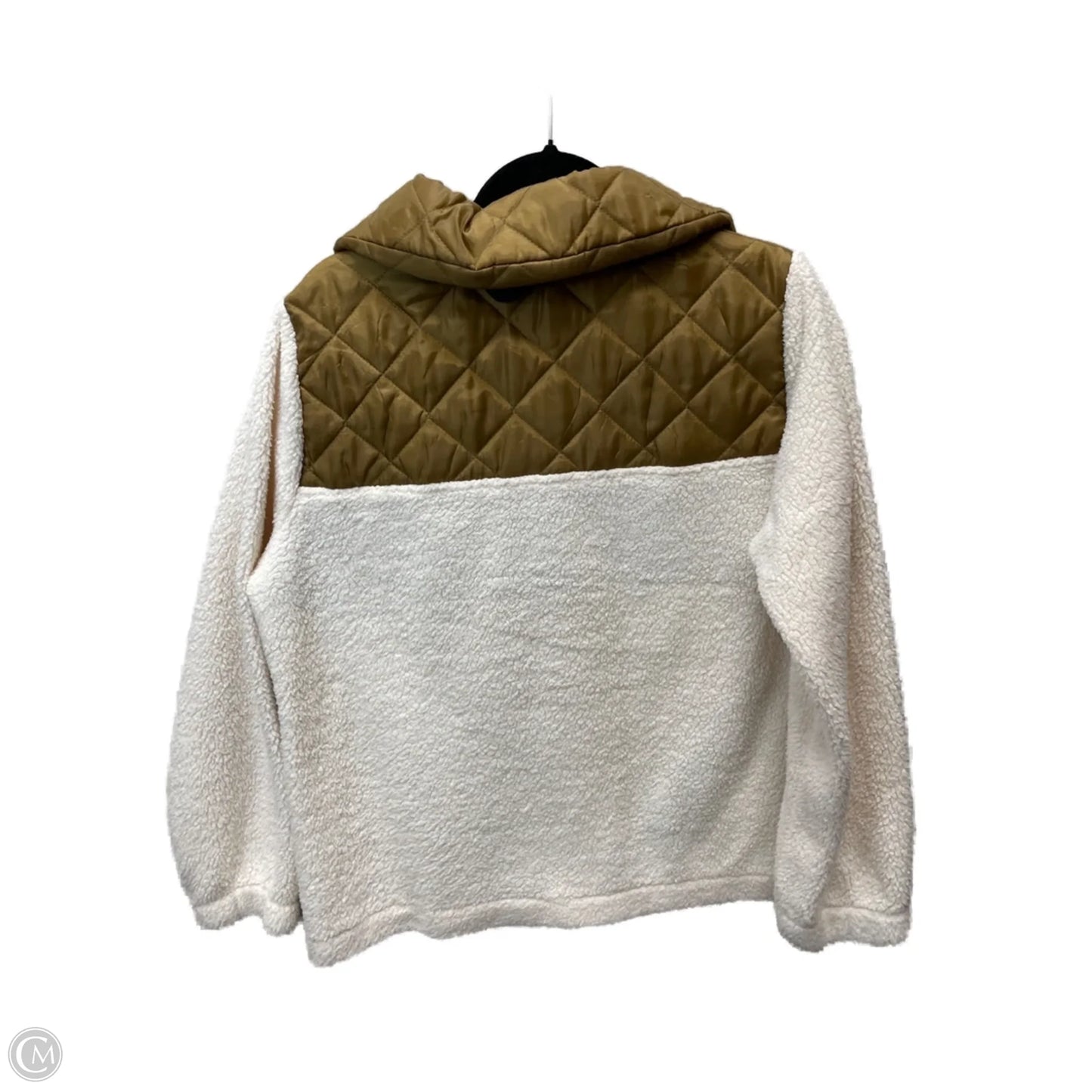 Jacket Fleece By Como Vintage In Cream, Size: Xl