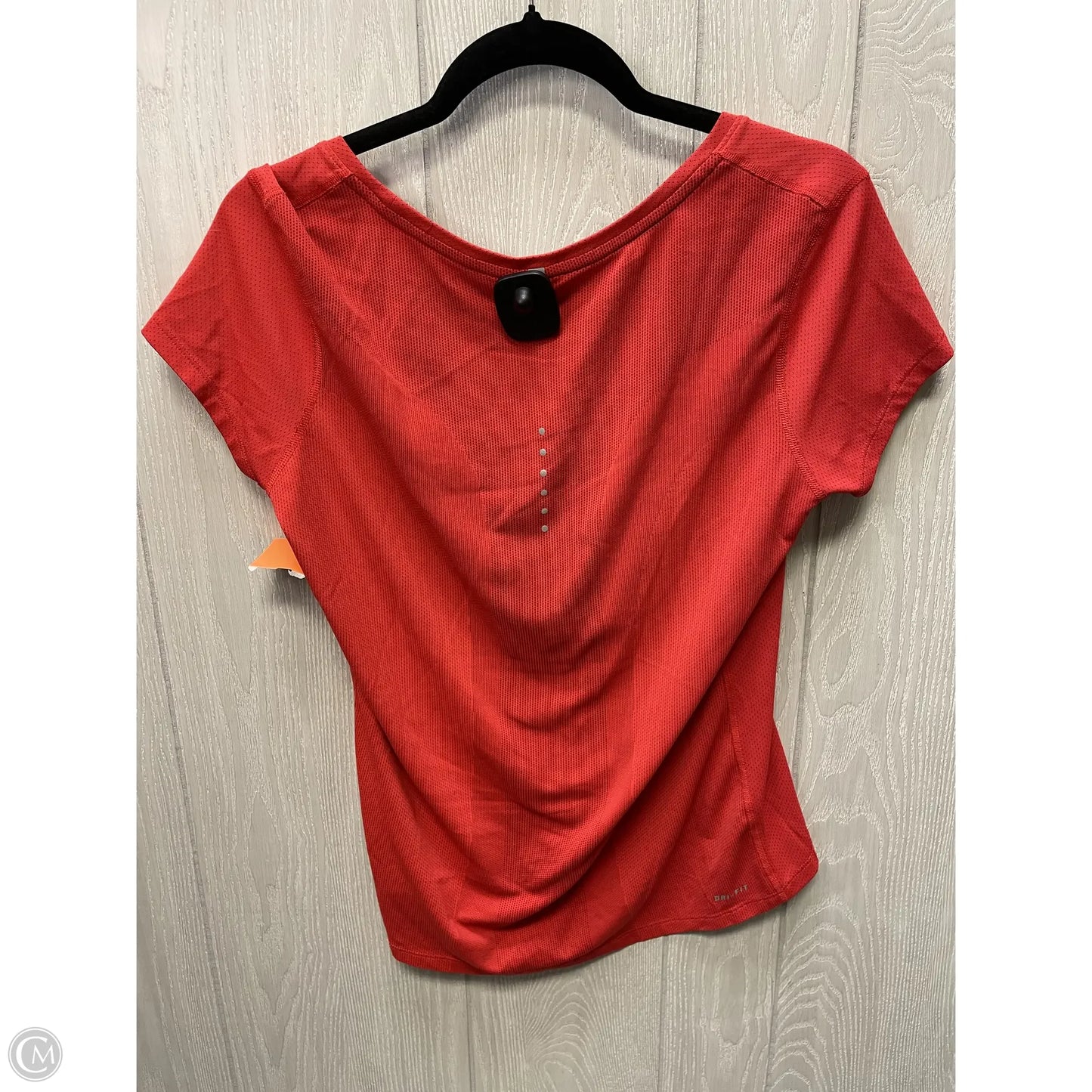 Athletic Top Short Sleeve By Nike Apparel In Orange, Size: L