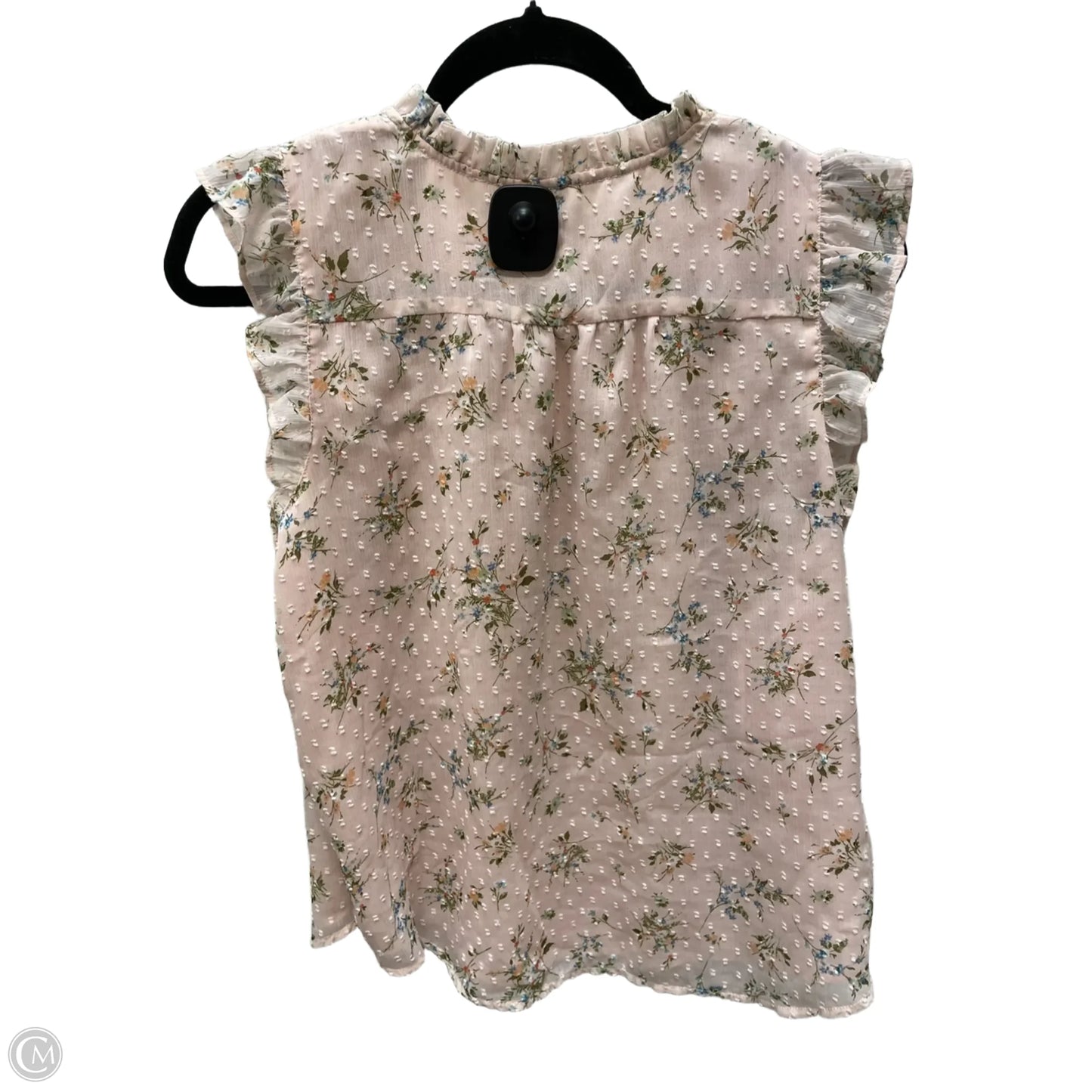 Blouse Sleeveless By Loft In Floral Print, Size: L