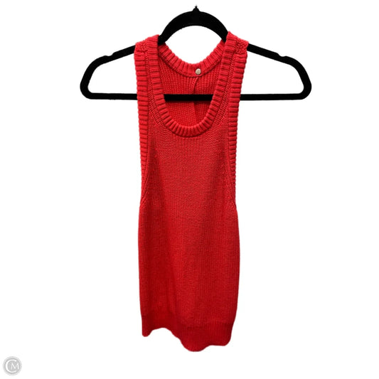 Sweater Short Sleeve By J. Crew In Red, Size: L