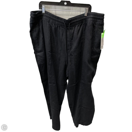 Pants Linen By Athleta In Black, Size: 2x