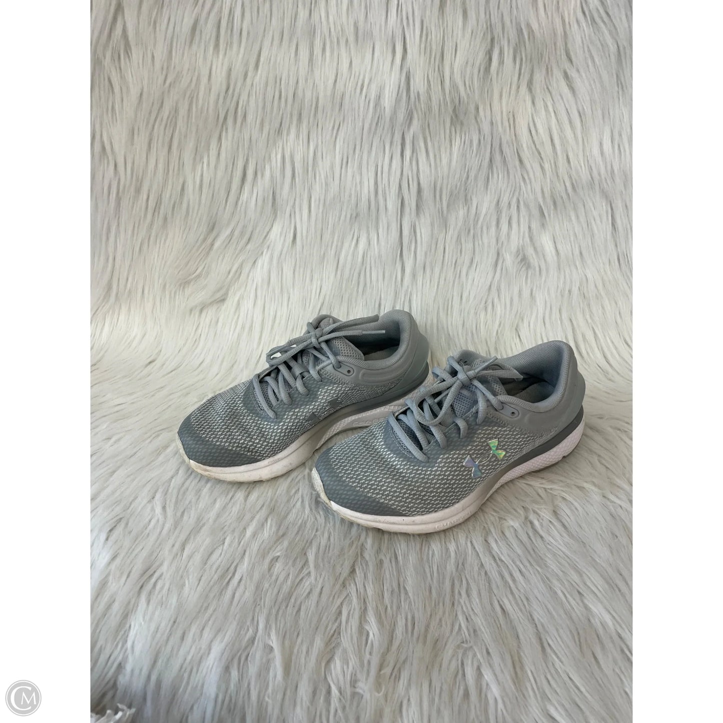 Shoes Athletic By Under Armour In Grey & White, Size: 6.5