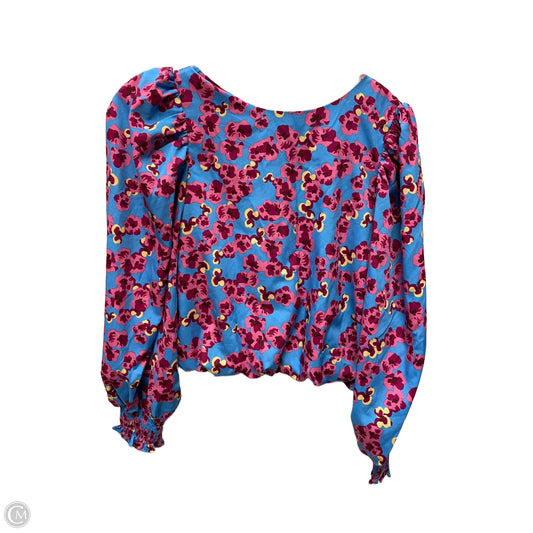 Top Long Sleeve By Joy Joy In Floral Print, Size: Xs