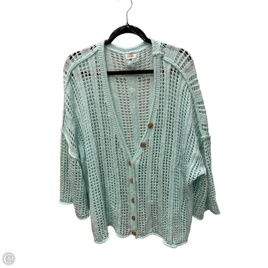 Sweater Cardigan By Pol In Green, Size: M