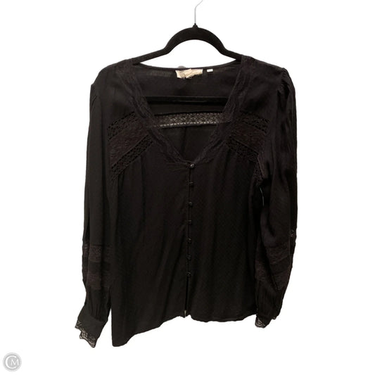 Top Long Sleeve By Forever That Girl In Black, Size: M