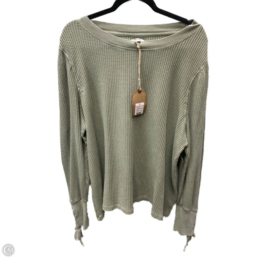 Top Long Sleeve By True Craft In Green, Size: 2x