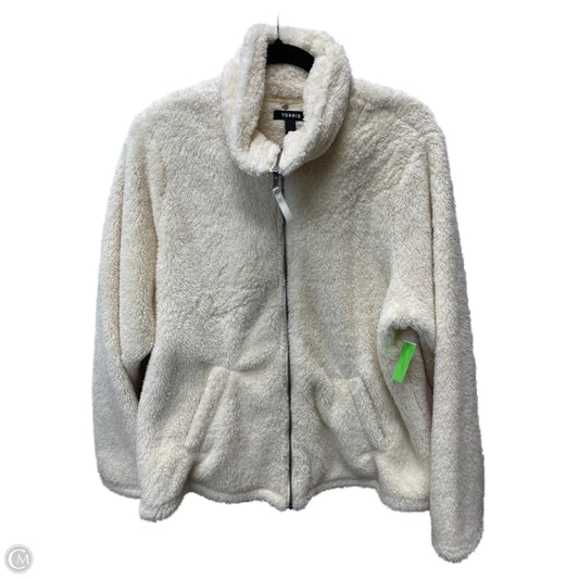 Jacket Fleece By Torrid In Cream, Size: Xl