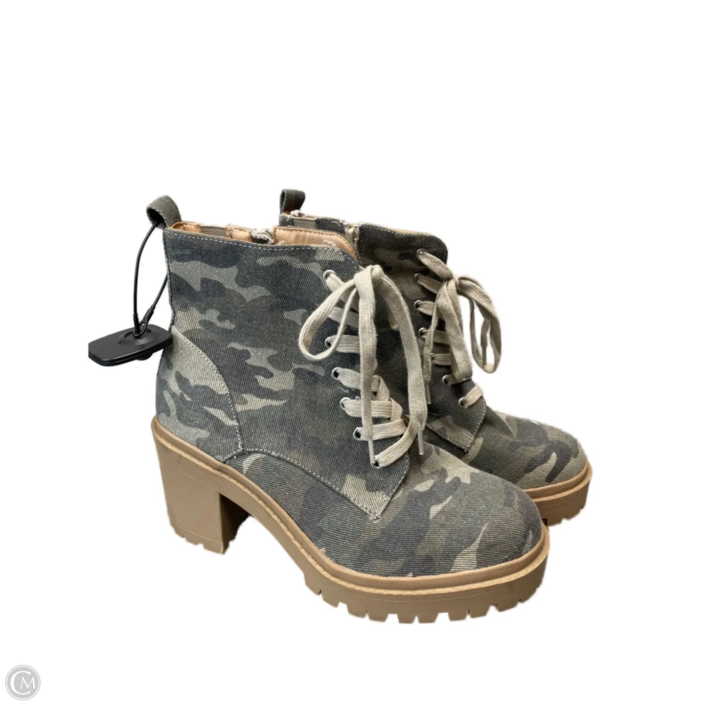 Boots Ankle Heels By Torrid In Camouflage Print, Size: 9