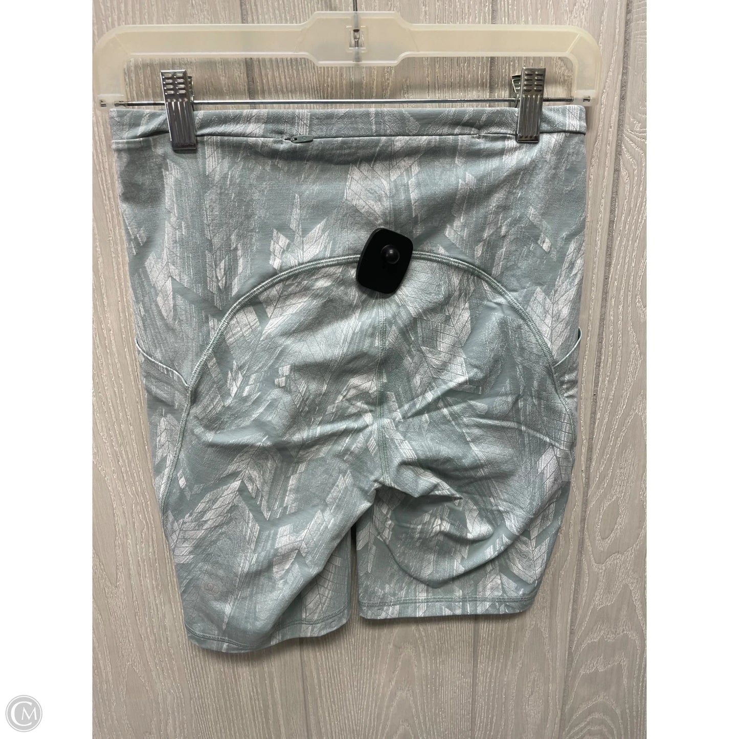 Athletic Shorts By Lululemon In Green & White, Size: S