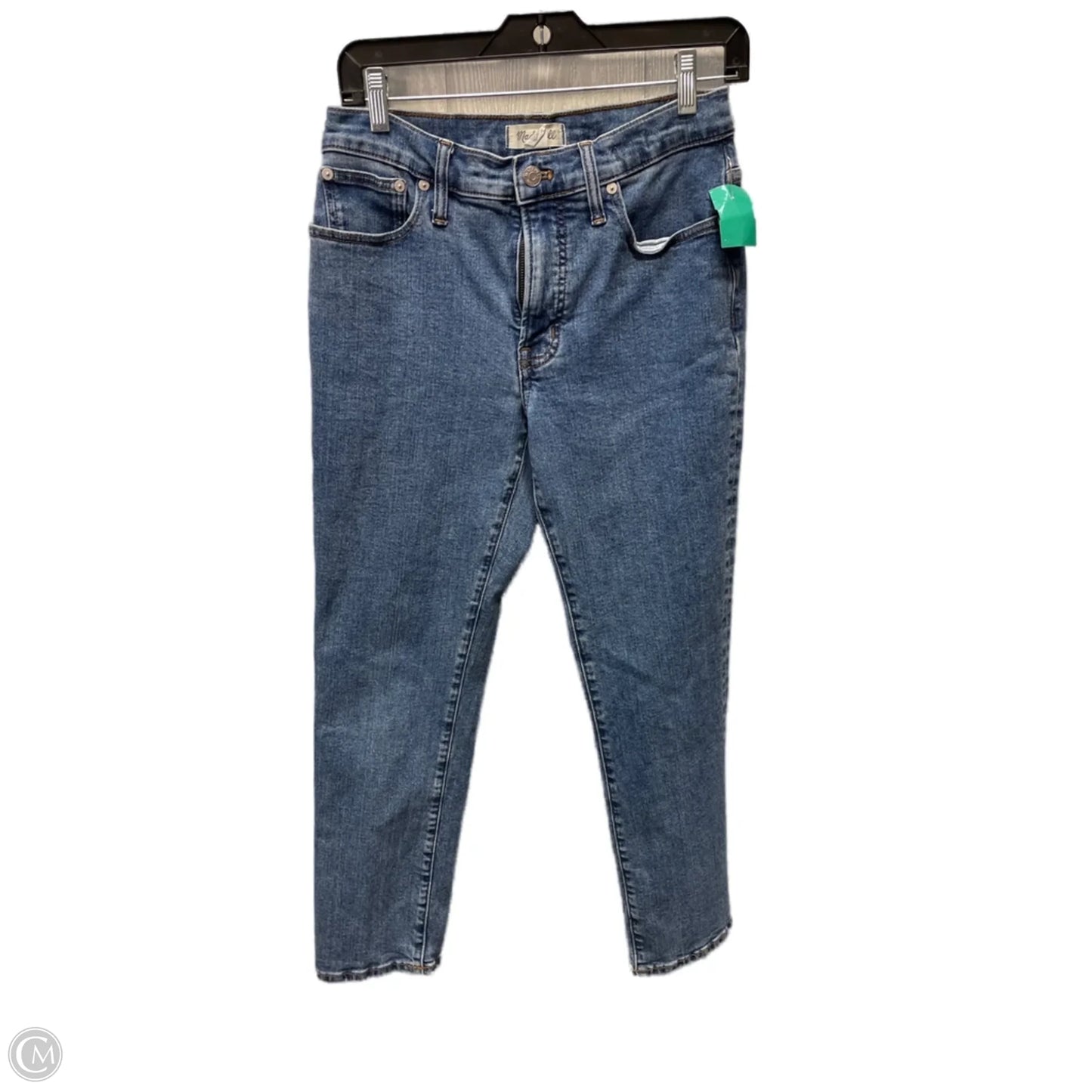 Jeans Straight By Madewell In Blue Denim, Size: 4