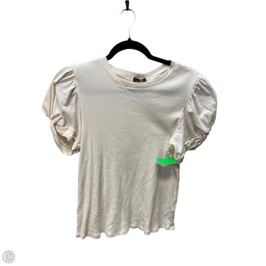 Top Short Sleeve By Vince Camuto In Yellow, Size: Xl