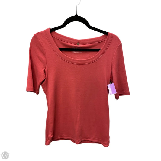 Top Short Sleeve Basic By Talbots In Pink, Size: Xl