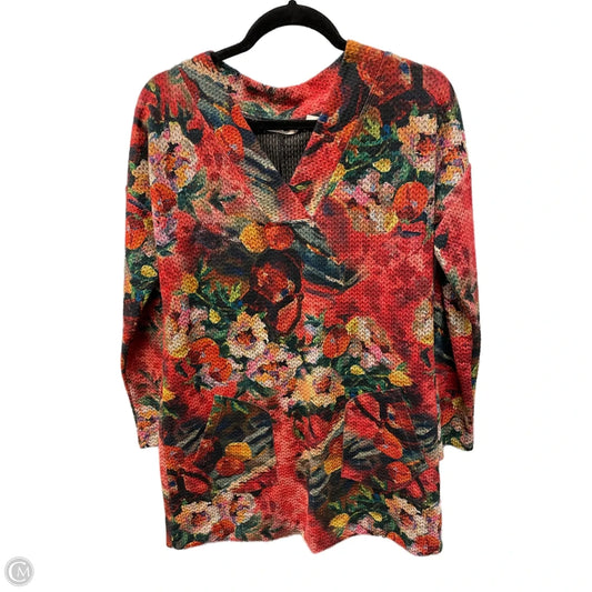 Tunic 3/4 Sleeve By Soft Surroundings In Floral Print, Size: S