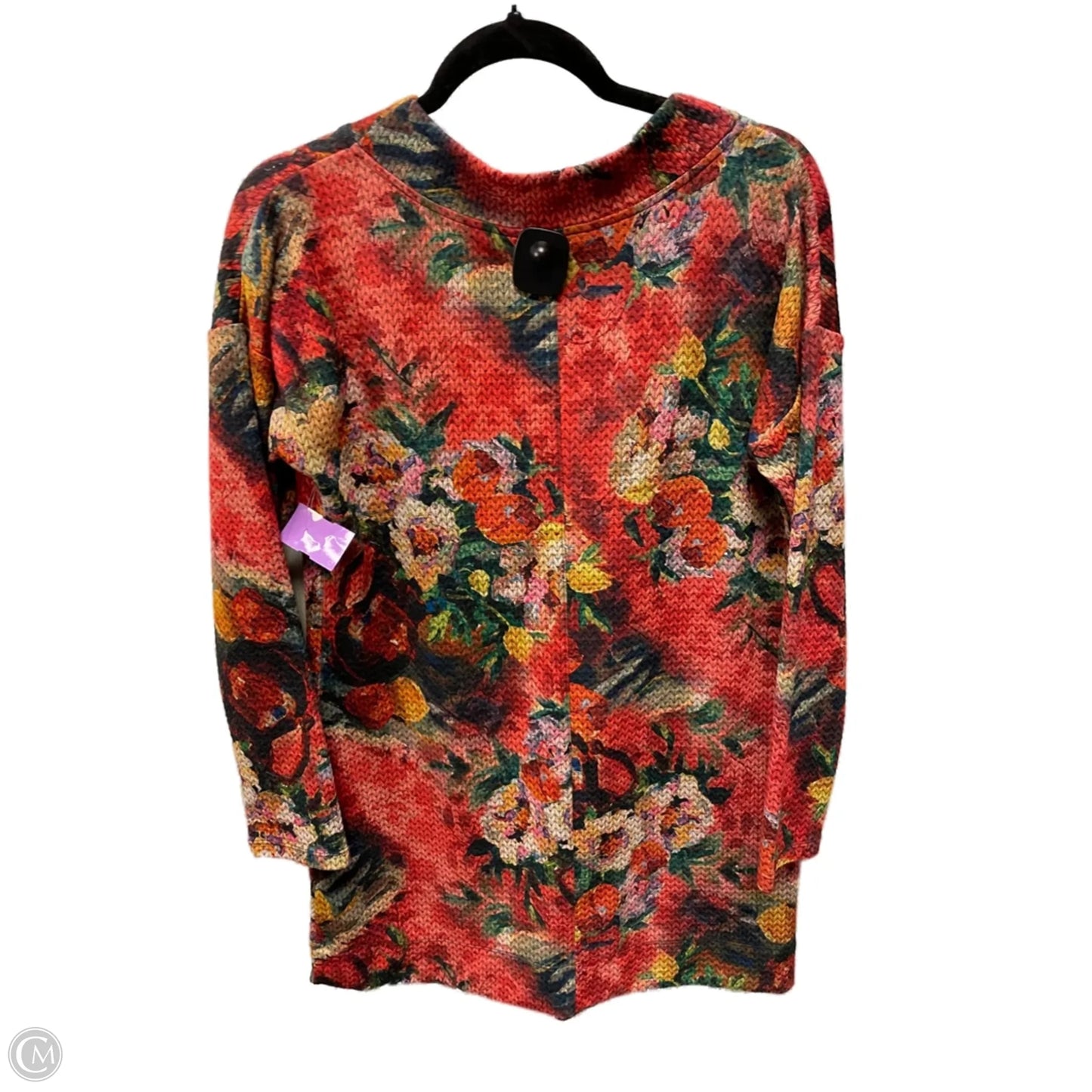 Tunic 3/4 Sleeve By Soft Surroundings In Floral Print, Size: S