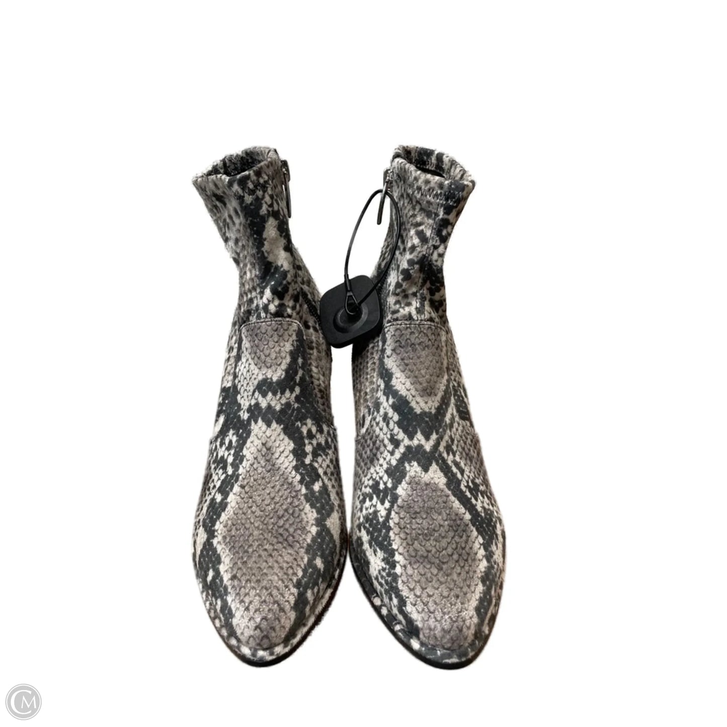 Boots Ankle Heels By Marc Fisher In Snakeskin Print, Size: 6