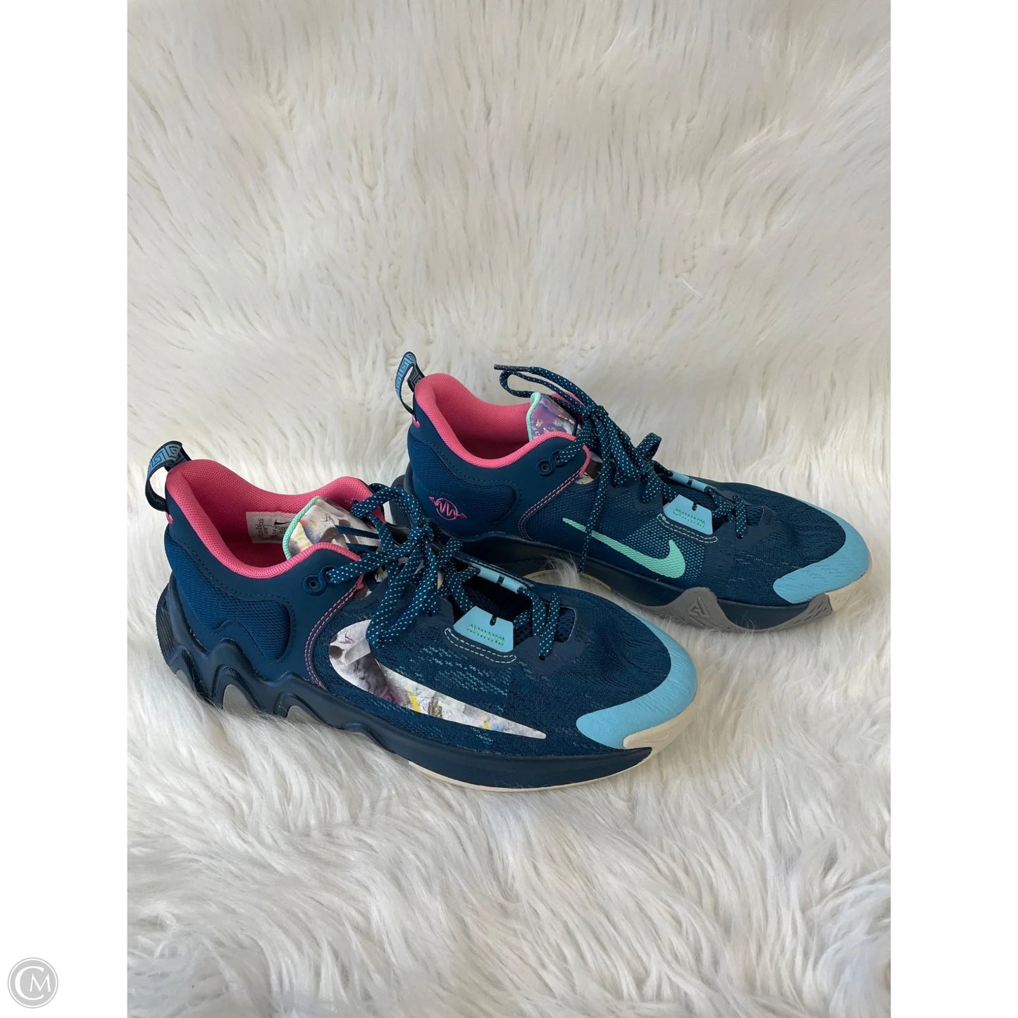 Shoes Athletic By Nike In Green & Yellow, Size: 7.5
