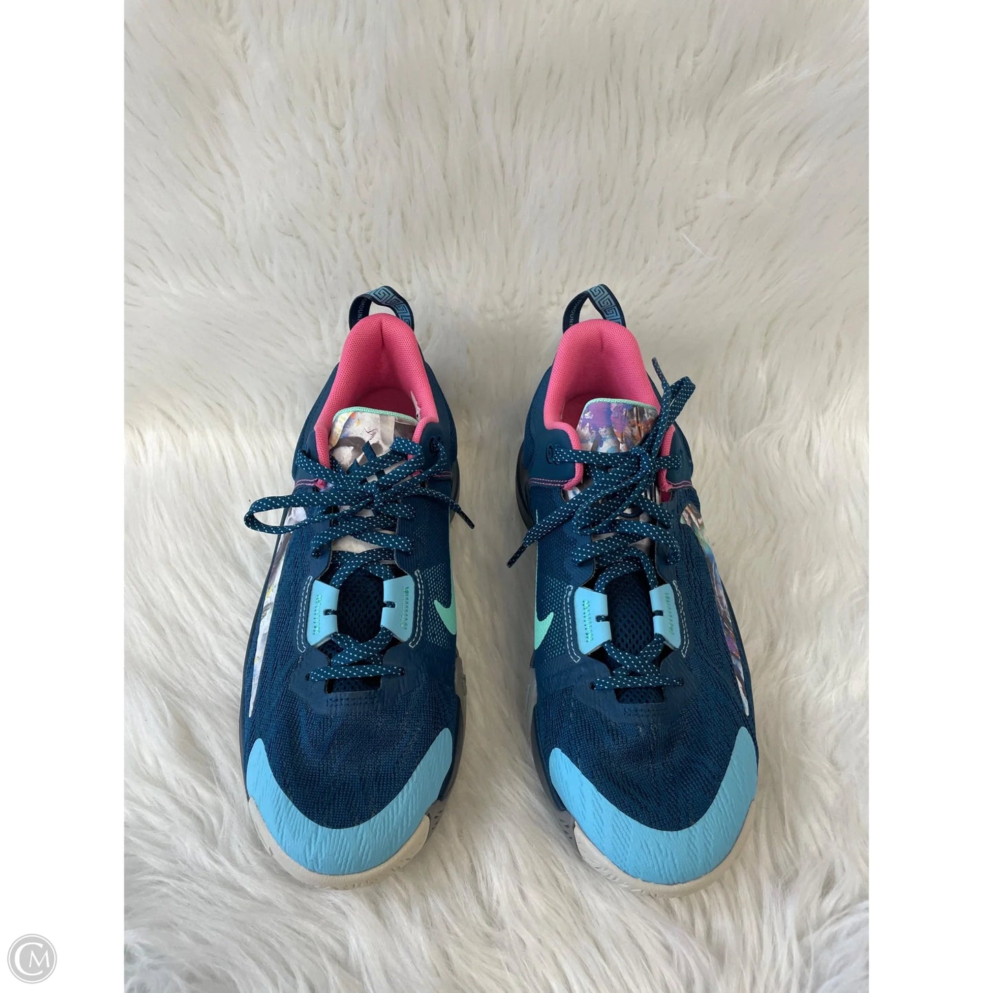 Shoes Athletic By Nike In Green & Yellow, Size: 7.5