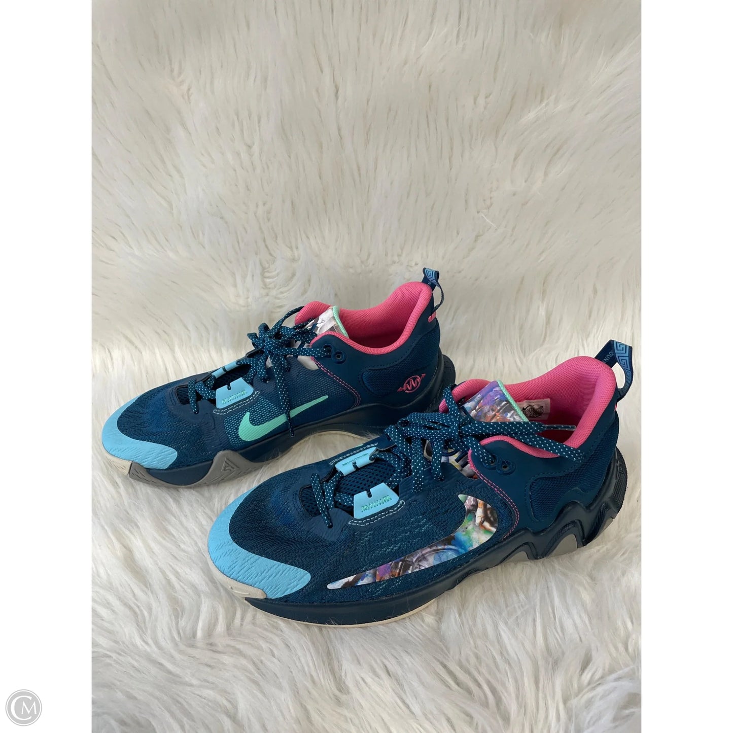 Shoes Athletic By Nike In Green & Yellow, Size: 7.5
