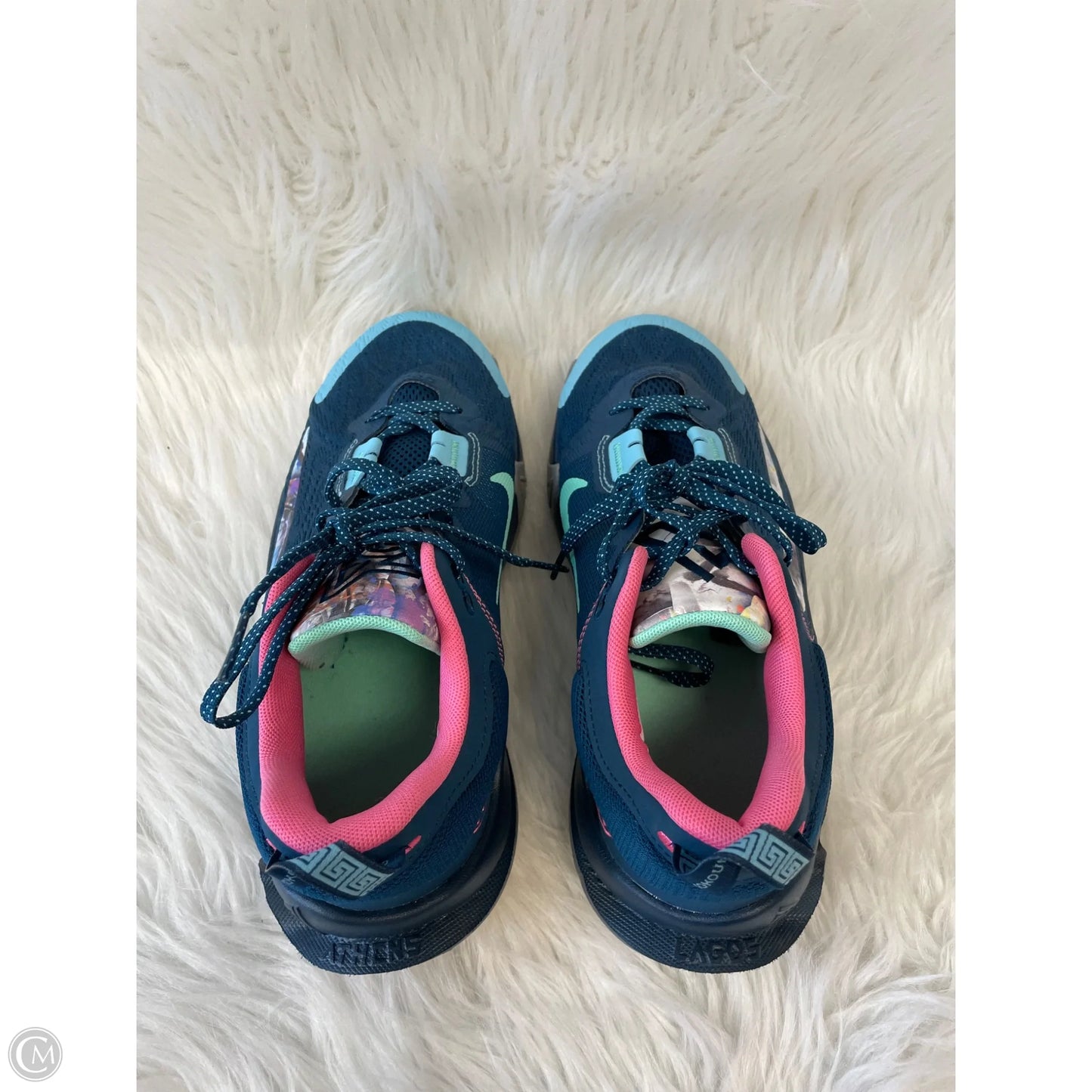 Shoes Athletic By Nike In Green & Yellow, Size: 7.5