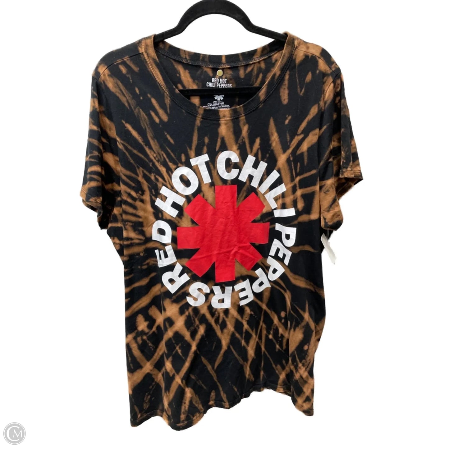 Top Short Sleeve Basic By RED HOT CHILI PEPPERS  In Tie Dye Print, Size: 3x