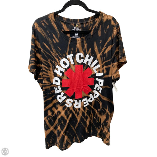 Top Short Sleeve Basic By RED HOT CHILI PEPPERS  In Tie Dye Print, Size: 3x