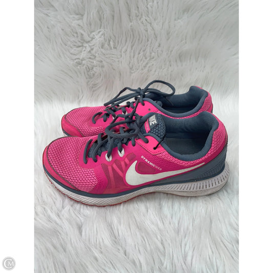 Shoes Athletic By Nike In Grey & Pink, Size: 9