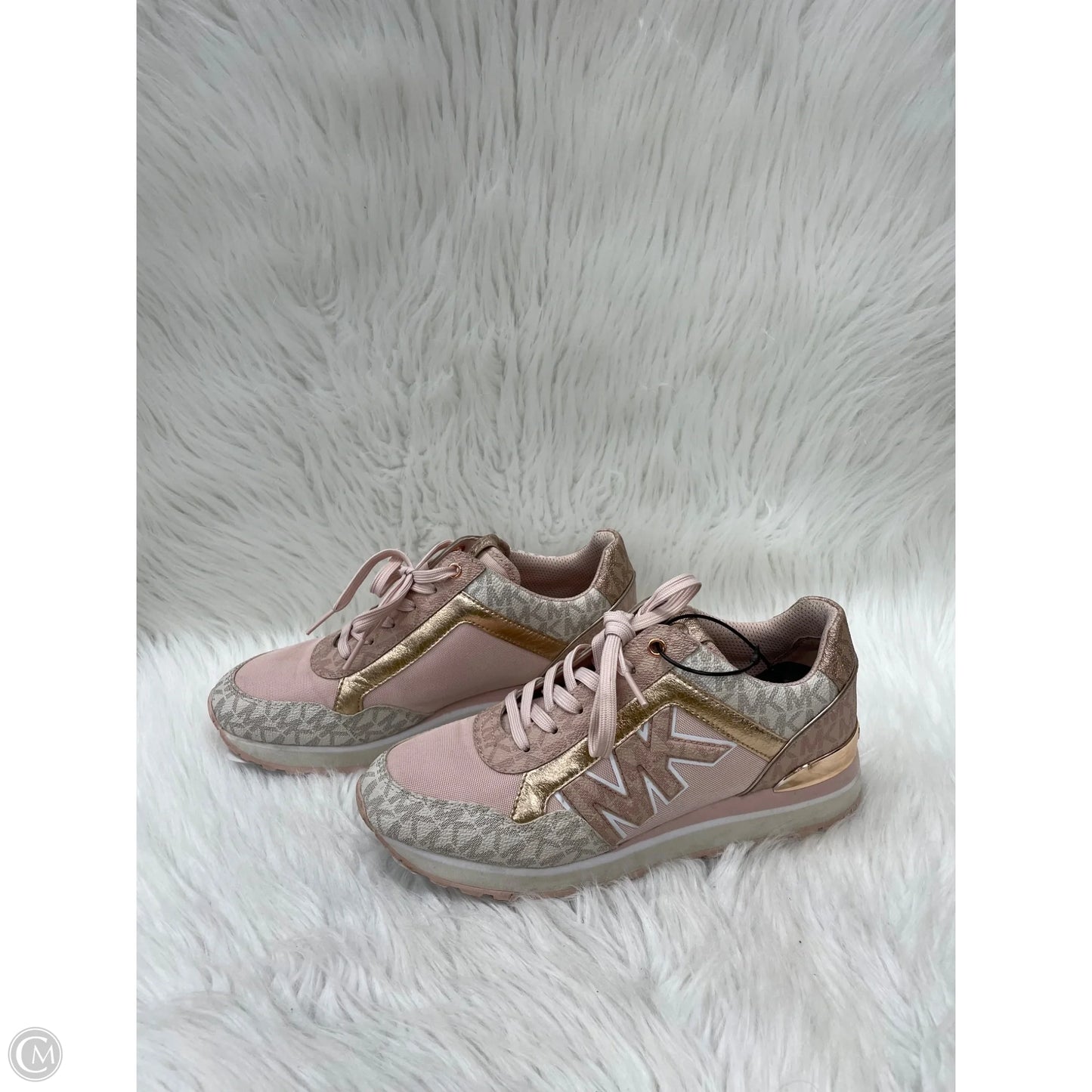 Shoes Designer By Michael Kors In Gold & Pink, Size: 7.5