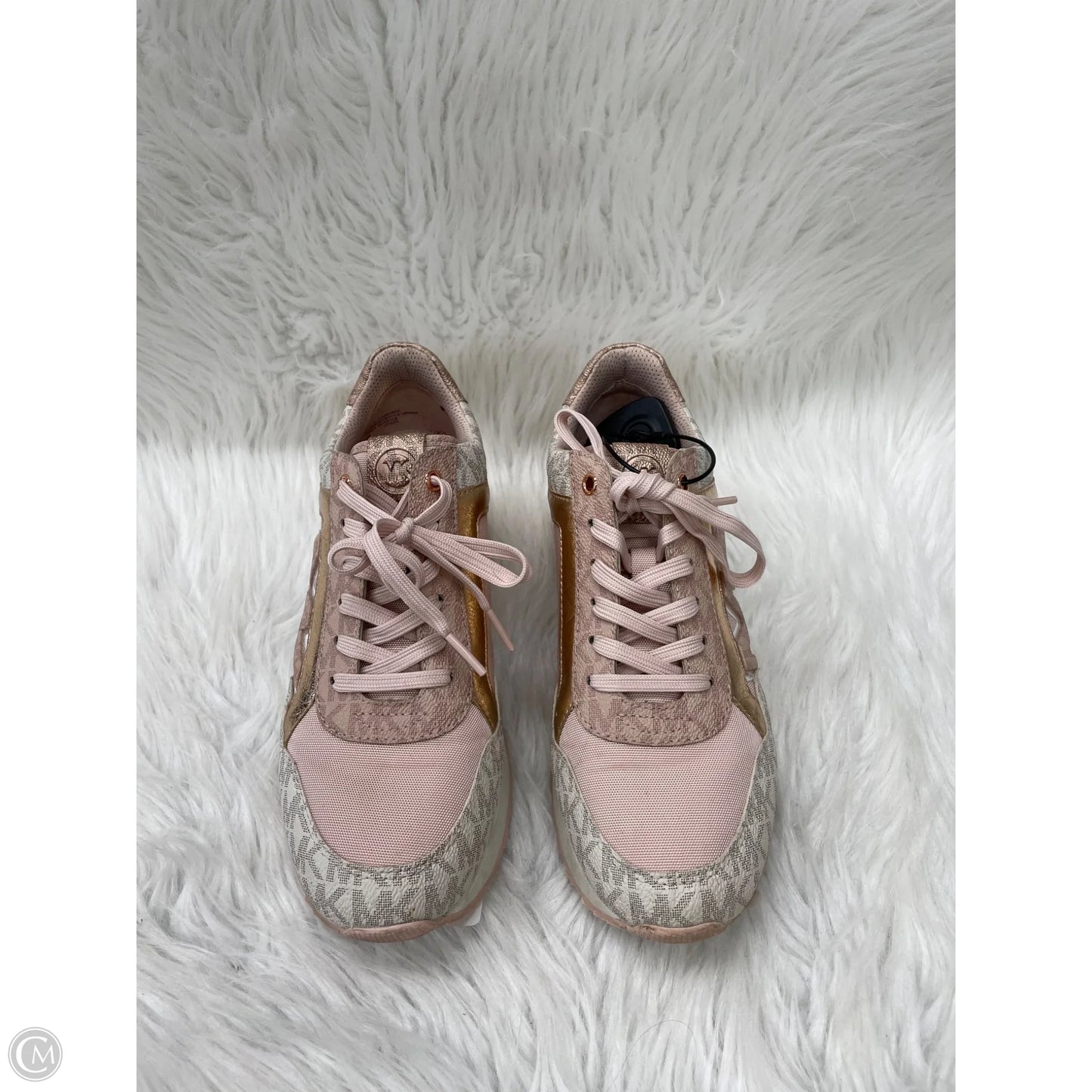 Shoes Designer By Michael Kors In Gold & Pink, Size: 7.5