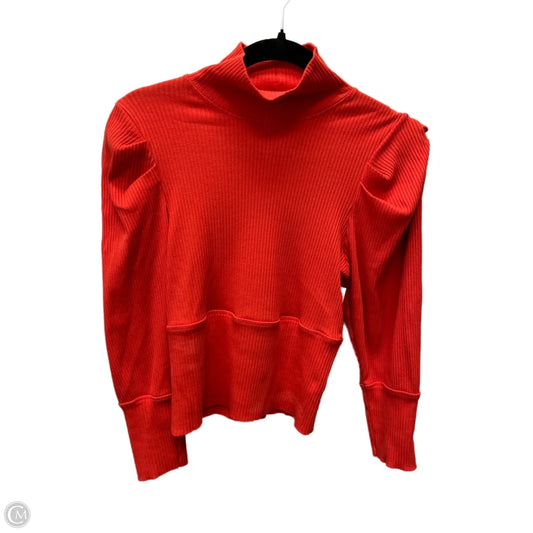 Top Long Sleeve By Free People In Orange, Size: L