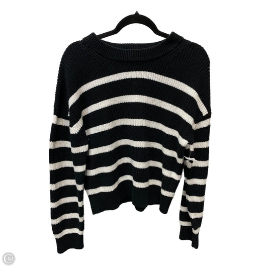 Sweater By H&m In Striped Pattern, Size: M