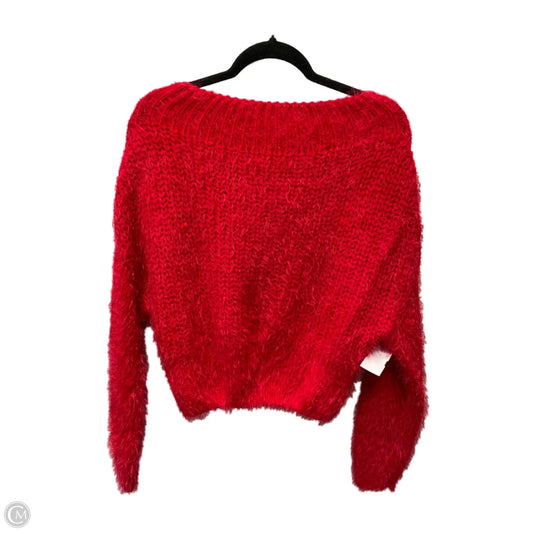Sweater By Clothes Mentor In Red, Size: M