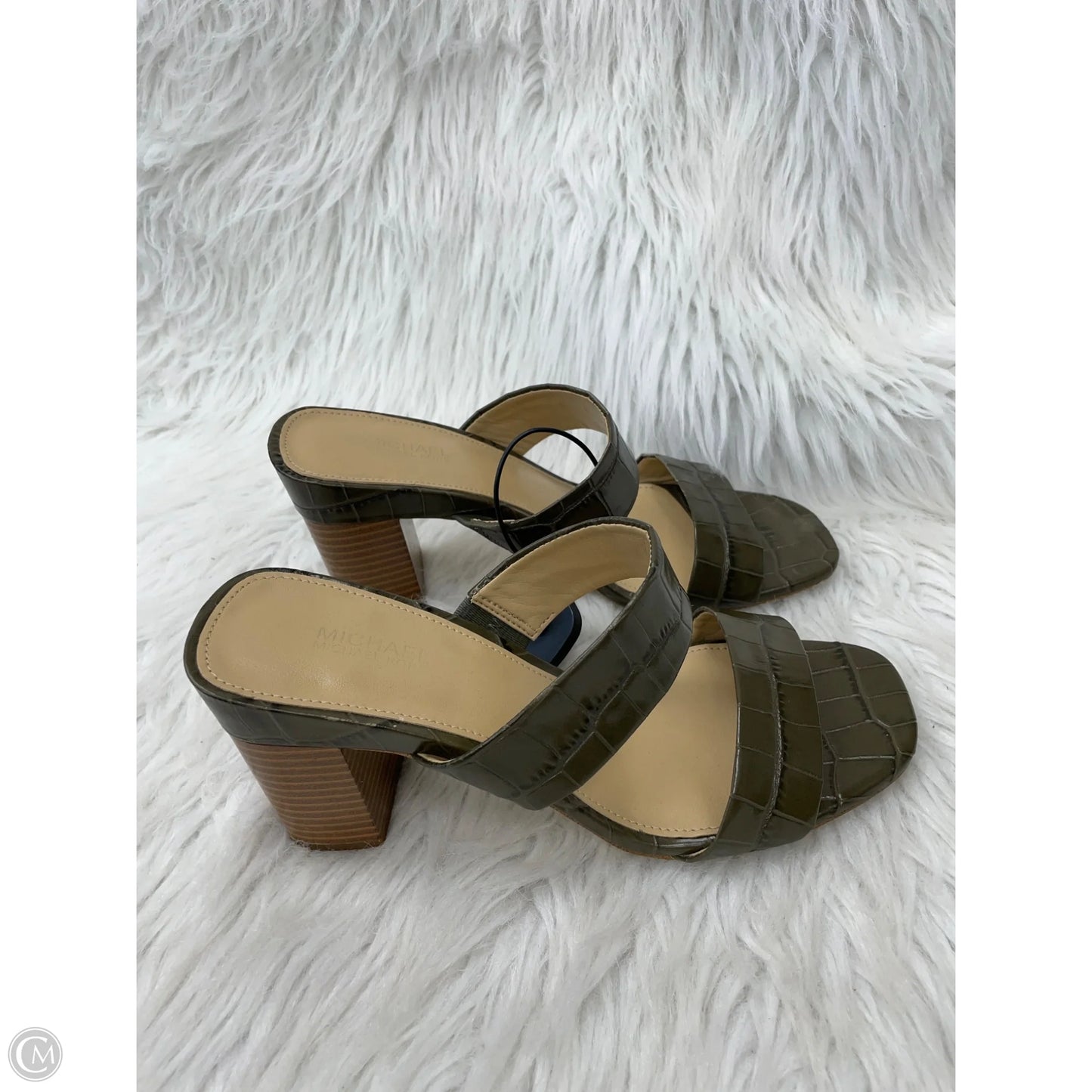 Sandals Designer By Michael Kors In Green, Size: 7