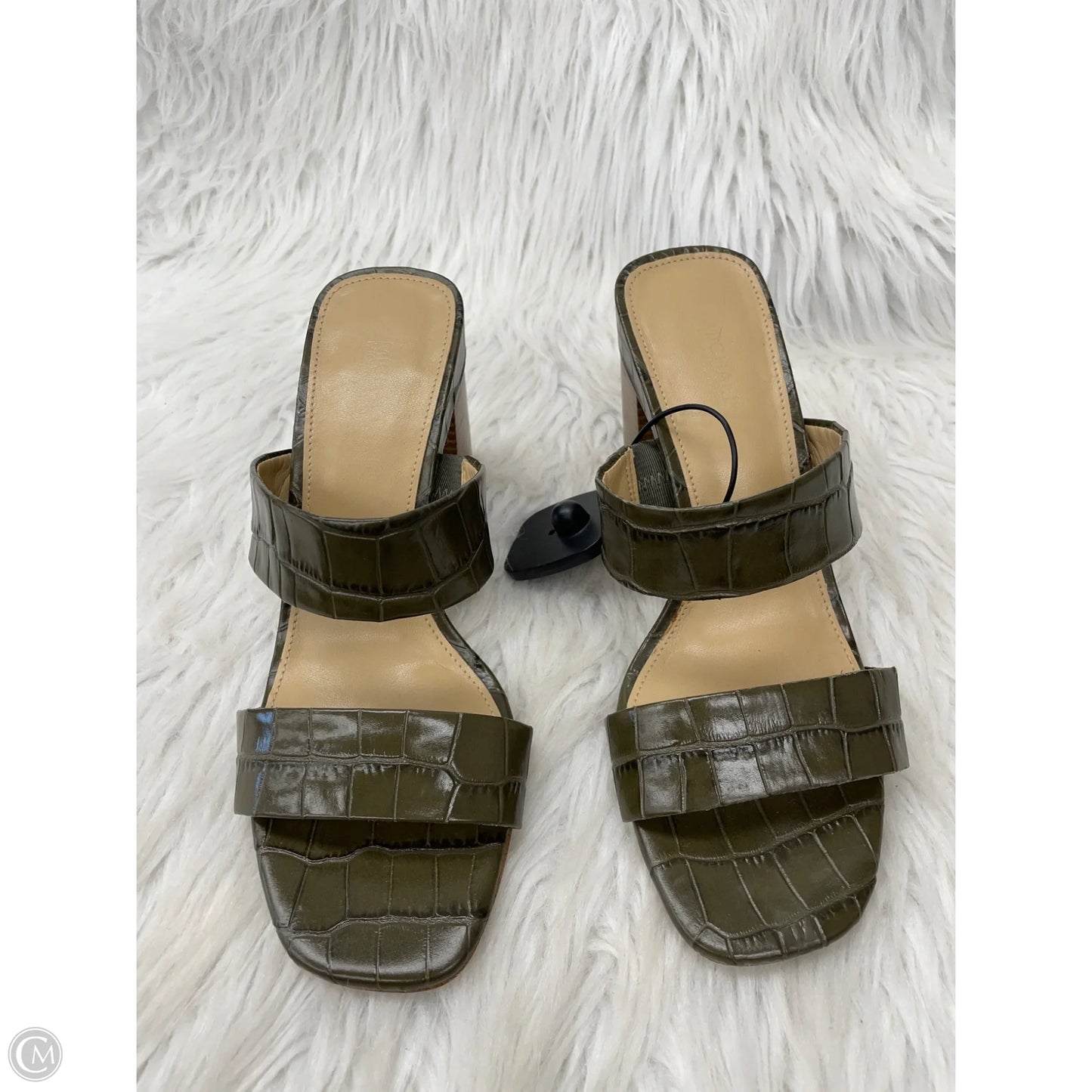 Sandals Designer By Michael Kors In Green, Size: 7