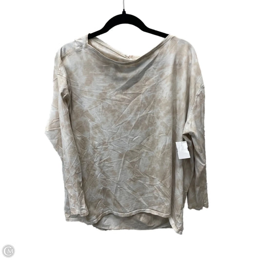 Athletic Top Long Sleeve Crewneck By Lululemon In Tie Dye Print, Size: L