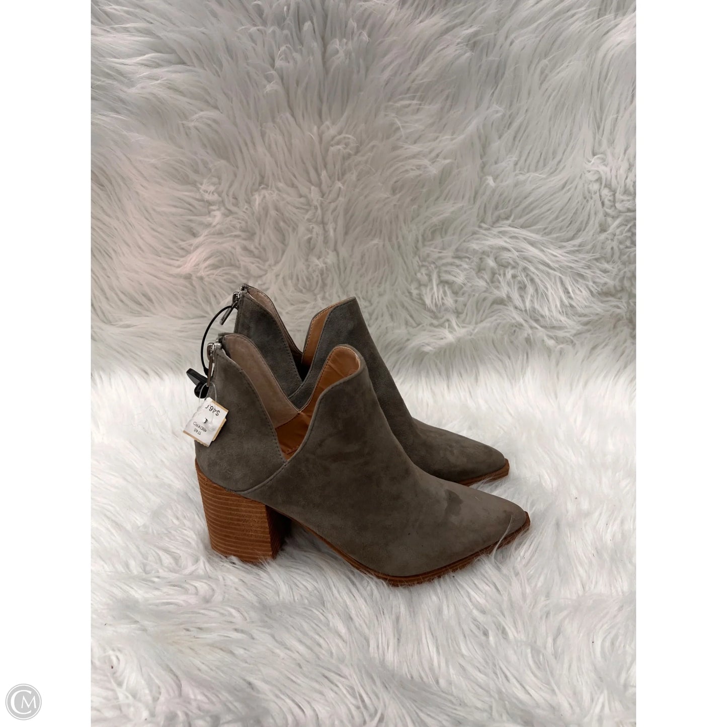 Boots Ankle Heels By Steve Madden In Taupe, Size: 7.5