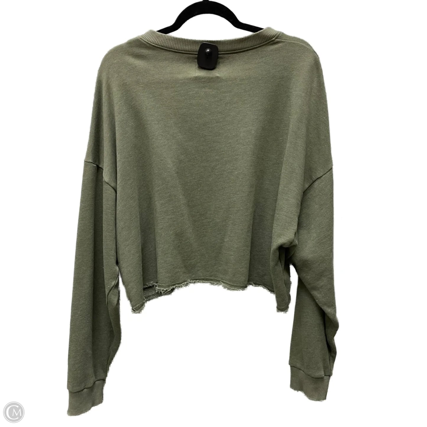 Top Long Sleeve By American Eagle In Green, Size: M