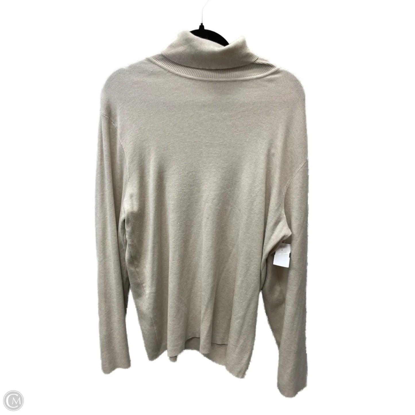 Sweater By Chicos In Tan, Size: Xl