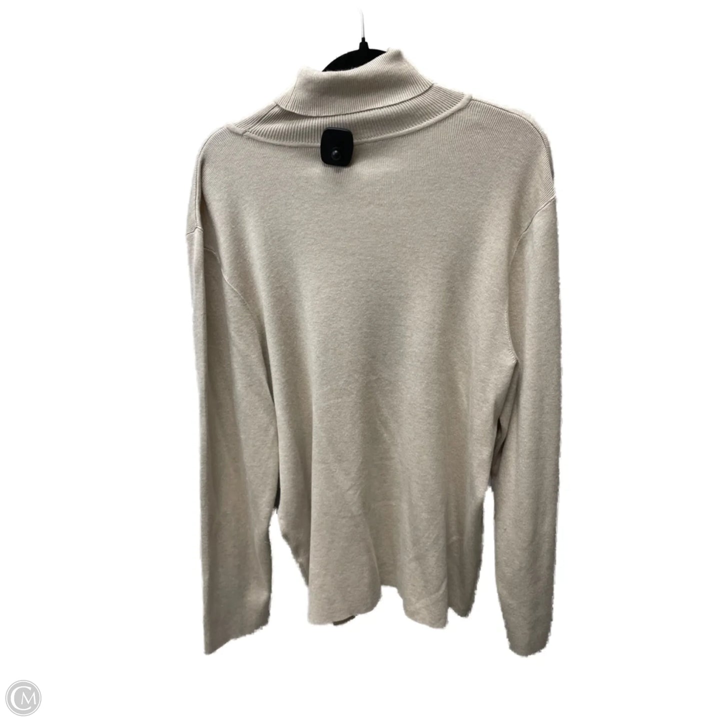 Sweater By Chicos In Tan, Size: Xl